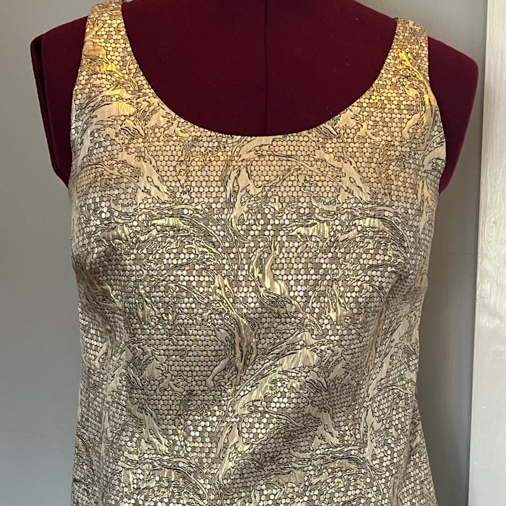 Classic metallic cocktail dress